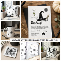 Modern Monochrome Witchcore Halloween