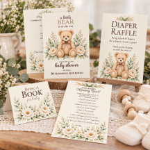 Sweet Teddy Bear Baby Shower Collection