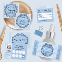 Light Blue Beauty Salon Business Suite