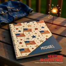 Patriotic Pattern Notebooks
