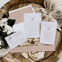 Minimalist Horseshoes | Letterpress Wedding