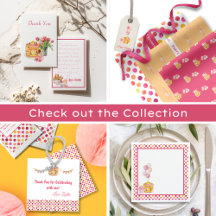 Pink Yellow Bright Bold Polka Dot Birthday Party