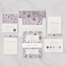 Lavender Grey Fine Art Floral Wedding Collection