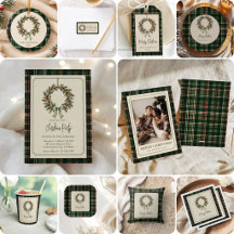 Green Tartan Christmas Wreath