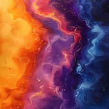 Vibrant Abstract Color Swirl