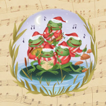 Christmas Music Frogs