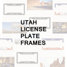 Utah License Plate Frames