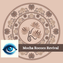 Mocha Rococo Revival Mandala Personalized Gifts
