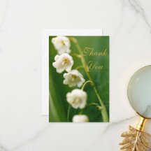 White Lily of the Valley Cards