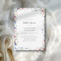 Modern Wildflower Bridal Shower Collection
