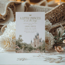 Princess Baby Shower Invitations 