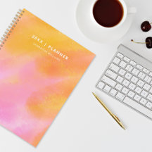 Modern Colorful Boho Bold Pink and Orange