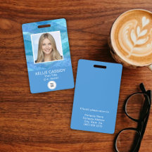 Customizable Employee Name Tags and Security IDs