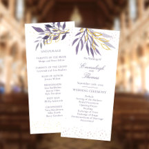 Purple Gold Glitter Wedding