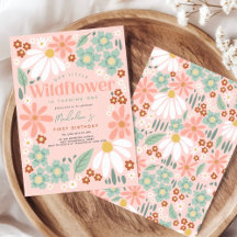 Boho Daisy Girl Birthday | Retro Wildflower Party 