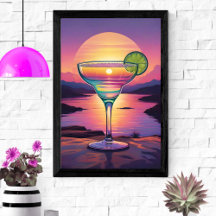 Drink at Sunset Posters