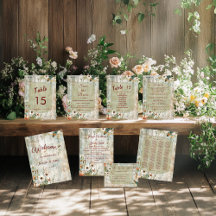 Vintage Lace & Daisies Rustic Wedding Suite