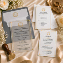 Elegant Gold Crest Wedding Suite