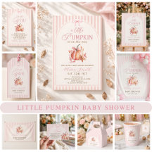 Pink Little Pumpkin Girl Baby Shower