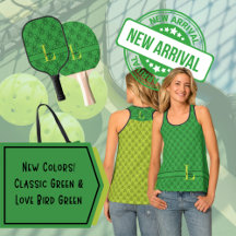 Green Pickleball/Ping Pong Team Gear
