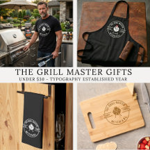 The Grill Master Gifts Under $30 - Typography 