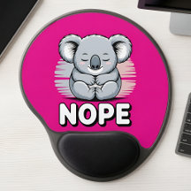 Funny “Nope” Cute Sleeping Koala Cartoon