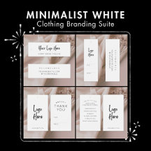 Minimalist White Clothing Branding Suite