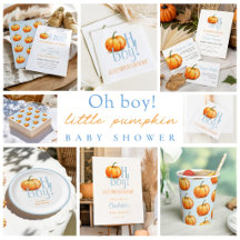 OH BOY! Pumpkin Baby Shower