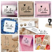 Minimalist heart Handmade by labeling