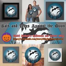 Bats and Trees Against the Moon