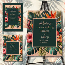 colorful Tropical Hawaiian Paradise Wedding suite