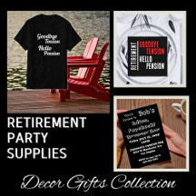 Retirement Novelty Gifts and Party Supplies