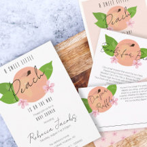 Little sweet peach baby shower