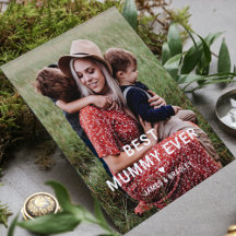 Cute Best Mummy Ever Heart Mother's Day Photo