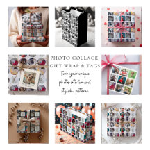Custom Photo Collage Gift Wrap Collection