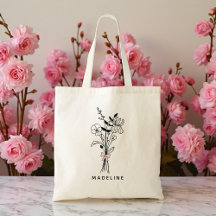 Custom Floral Bridesmaid Gifts