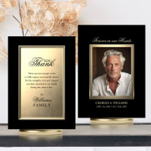 FUNERAL SYMPATHY Loving MEMORY | PHOTO Thank You