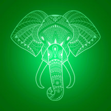 Serious Elephant Green