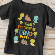 Modern Cute Dino Dinosaur Kid's Birthday Party