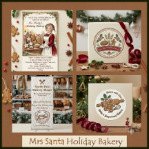Mrs Santa Holiday Bakery Gingerbread Cookies