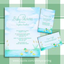 Cute Mallard Duck Baby Shower