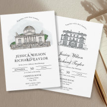 Custom Wedding Venue Illustration