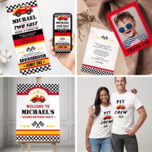 Two Fast Race Car Birthday