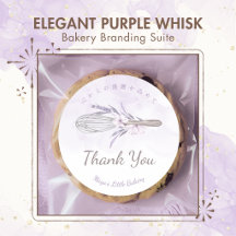 Elegant Purple Whisk Bakery Branding Suite