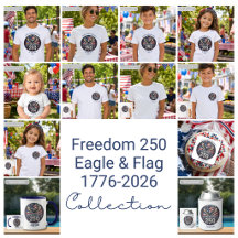 Freedom 250 Eagle & American Flag 1776-2026