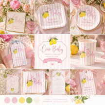Ciao Baby Lemon Italian Amalfi Girl Baby Shower 