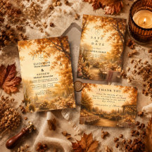 Enchanted Fall Backyard Wedding