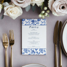 Timeless Romance Delftware-Inspired wedding