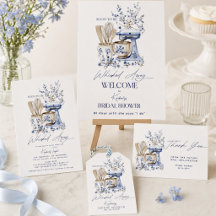 Dusty blue Whisked Away Chinoiserie Bridal Shower