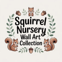 Squirrel Designs For Nursery Wall Art